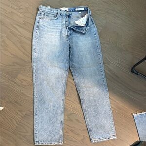Aritzia Denim Forum High Rise Jeans in Light Blue